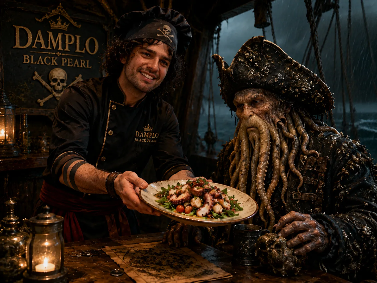 La Black Pearl fuori dal Damplo