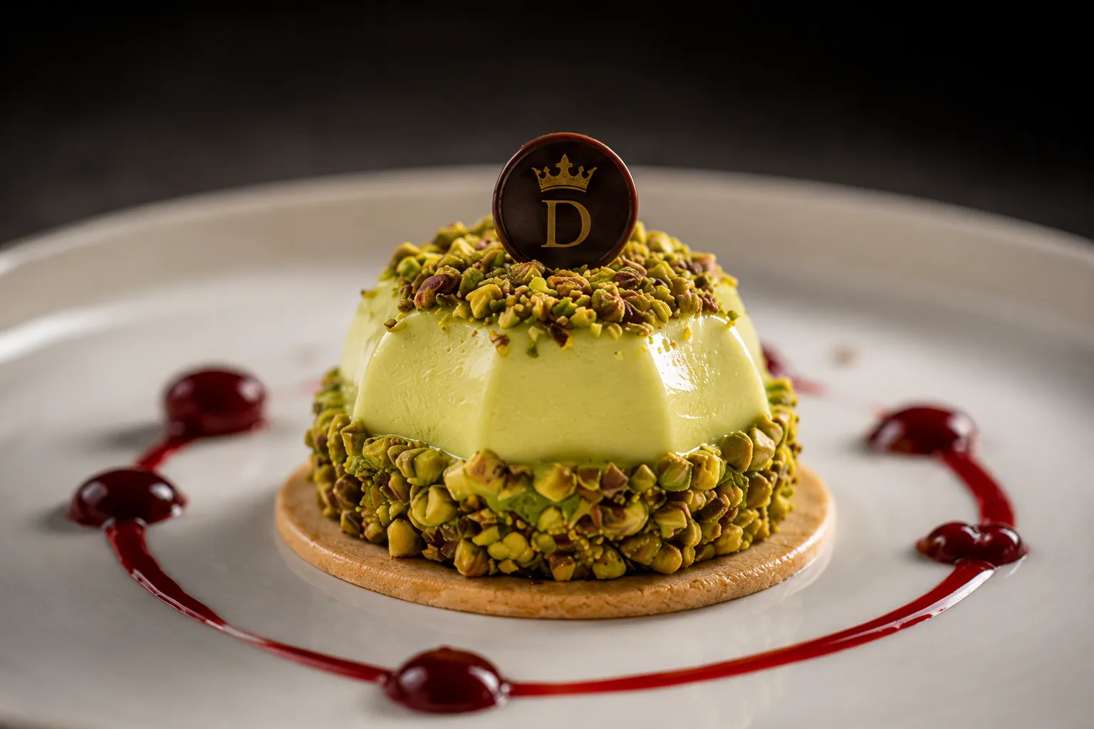 Cremoso al Pistacchio di Bronte con Placca di Cioccolato Fondente