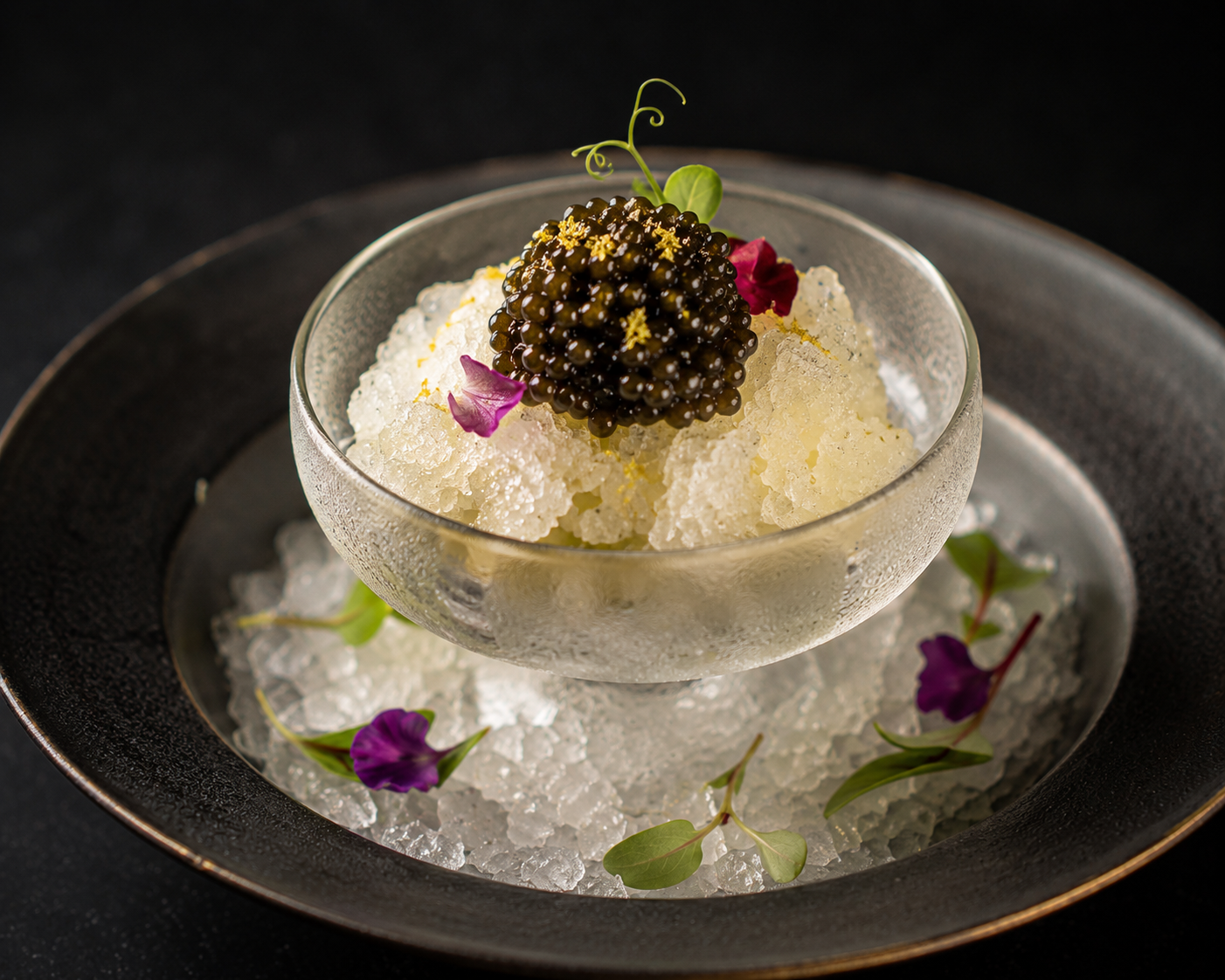 Granita Affumicata al Caviale