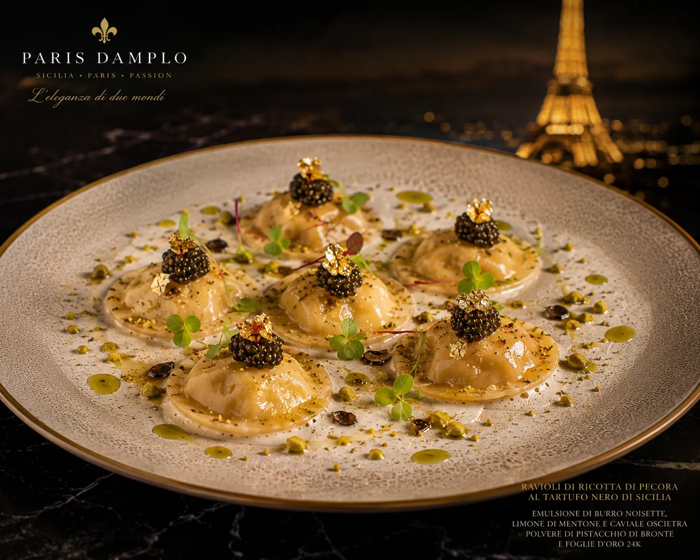 Ravioli di Ricotta con Salsa al Tartufo Nero di Périgord